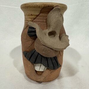 Unique 3D Sculpted Ceramic Vase